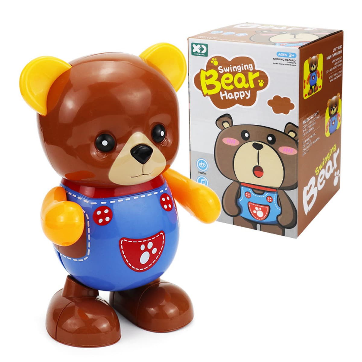 Бесплатная доставка через границу Горячая продажа электрическая музыка свет танцующая кукла робот игрушка детская...