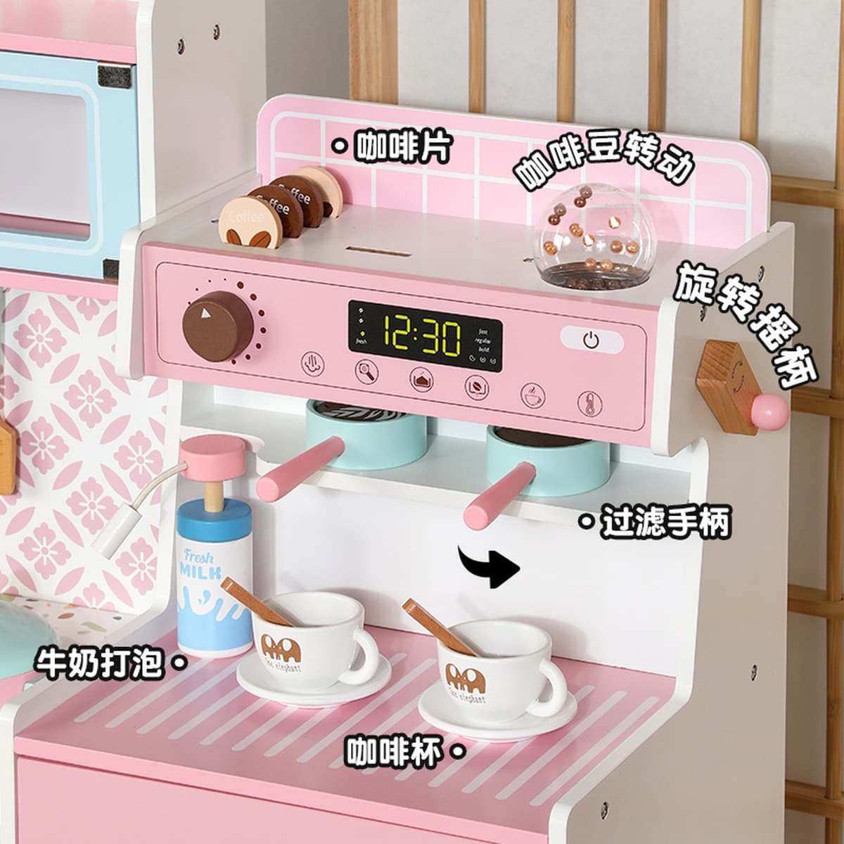 Кофемашина, кухонная детская игрушка, имитация плиты, кухонный шкаф, девочка, готовящая барбекю, хранение белья, игрушка для...
