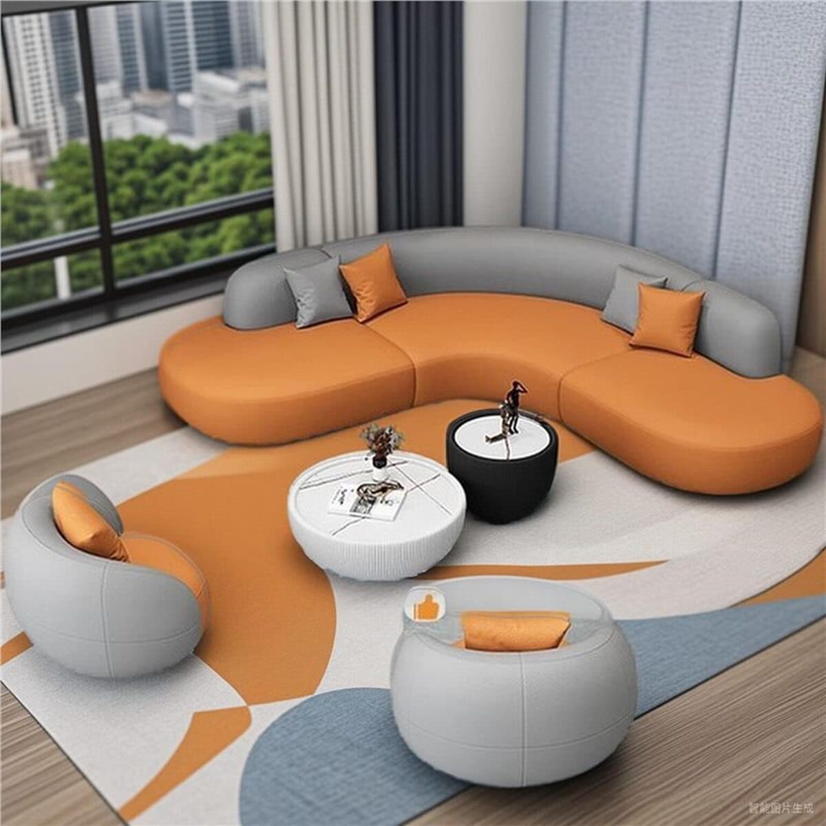 Угловой диван для больших гостиных, одноместный диван для свадебной фотосъемки, отелей, современных минималистичных офисов,...