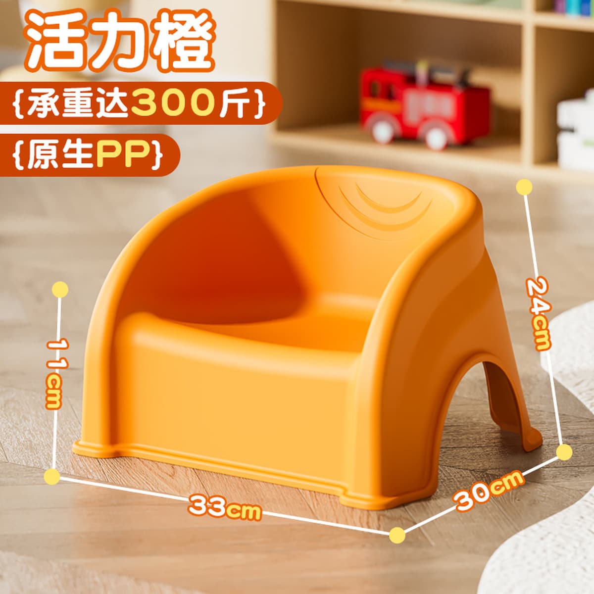 Детский маленький табурет со спинкой, низкий табурет для годовалого ребенка, пластиковый обеденный стул, удобная скамейка...