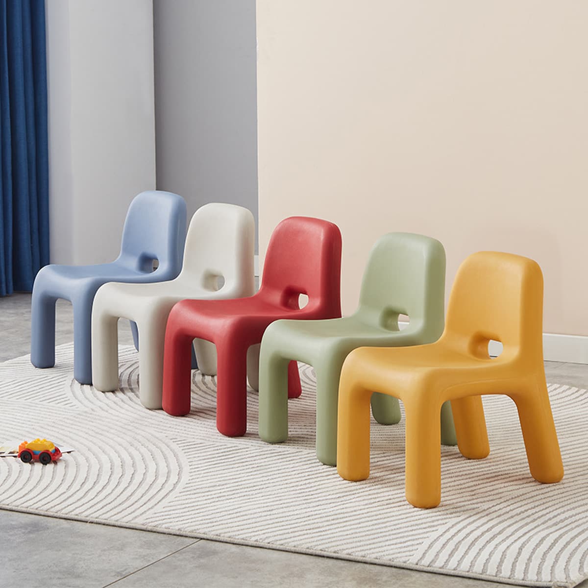 Детский стул, пластиковый стул для учебы, детский обеденный стул, в скандинавском стиле интернет-знаменитостей, простой для...
