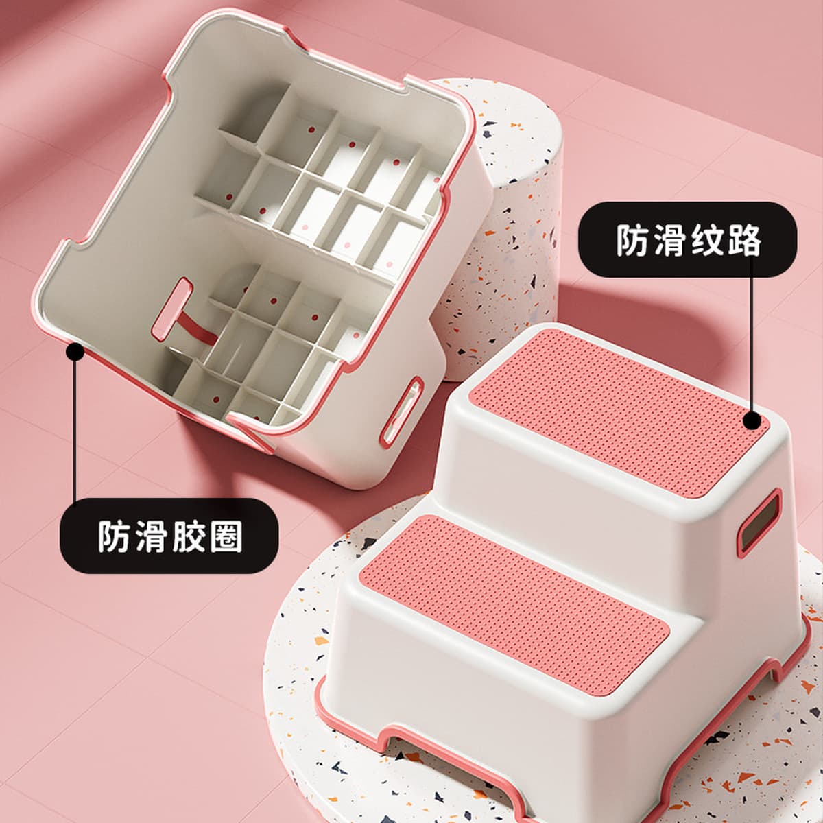 Детский туалет ноги табурет ребенок моет руки нескользящая ванная комната табурет пианино табурет ноги дома утолщенный...