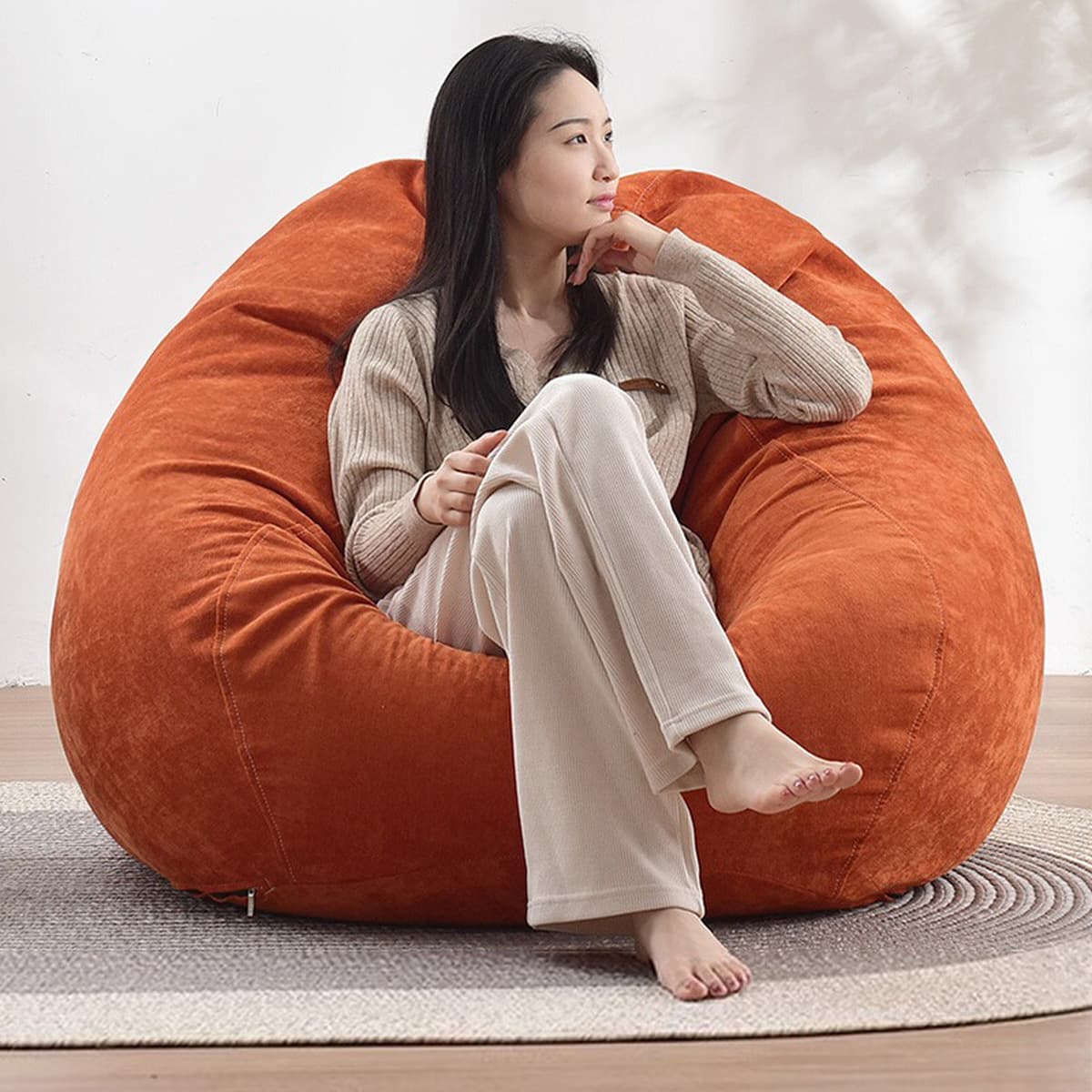 Мешок-пуф Amazon для трансграничной торговли, индивидуальный заказ, ленивый диван для сна и отдыха, одноместное кресло-пуф...