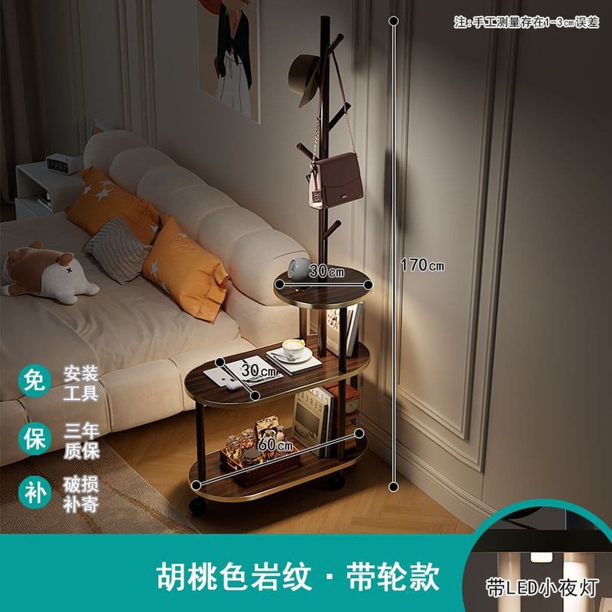 Приставной столик из массива дерева для гостиной, дома, небольшой столик, журнальный столик, передвижной диван, боковой...