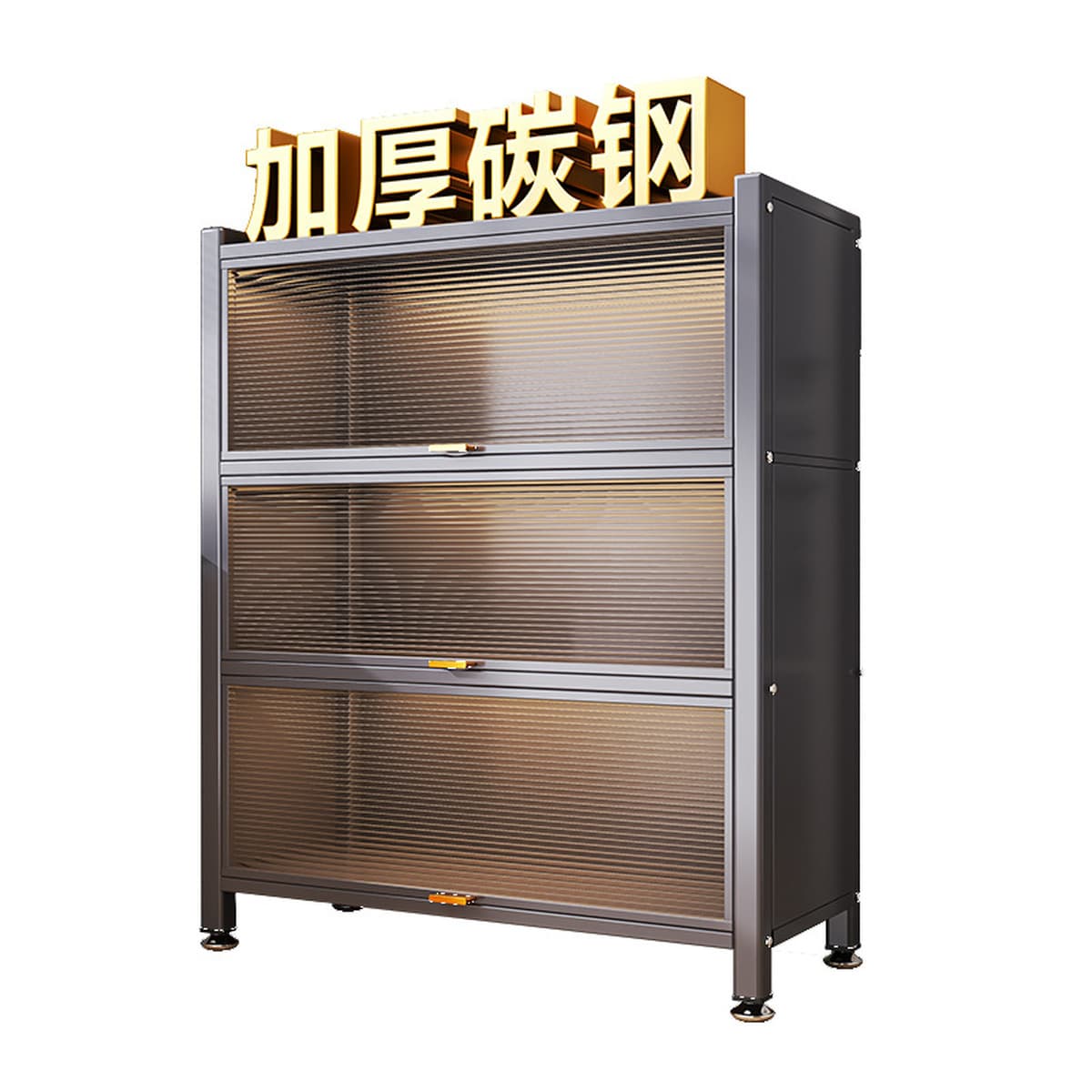 Напольный многоярусный шкаф для кухни, пыленепроницаемый, для хранения, с дверцей, многофункциональный, для микроволновой...