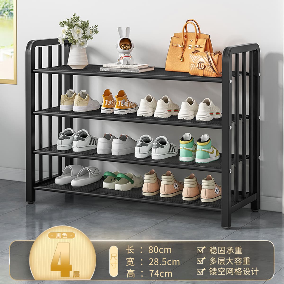 Напольная обувница для прихожей, минимальный заказ — одна штука, многоярусная компактная обувница, пылезащитный простой шкаф...