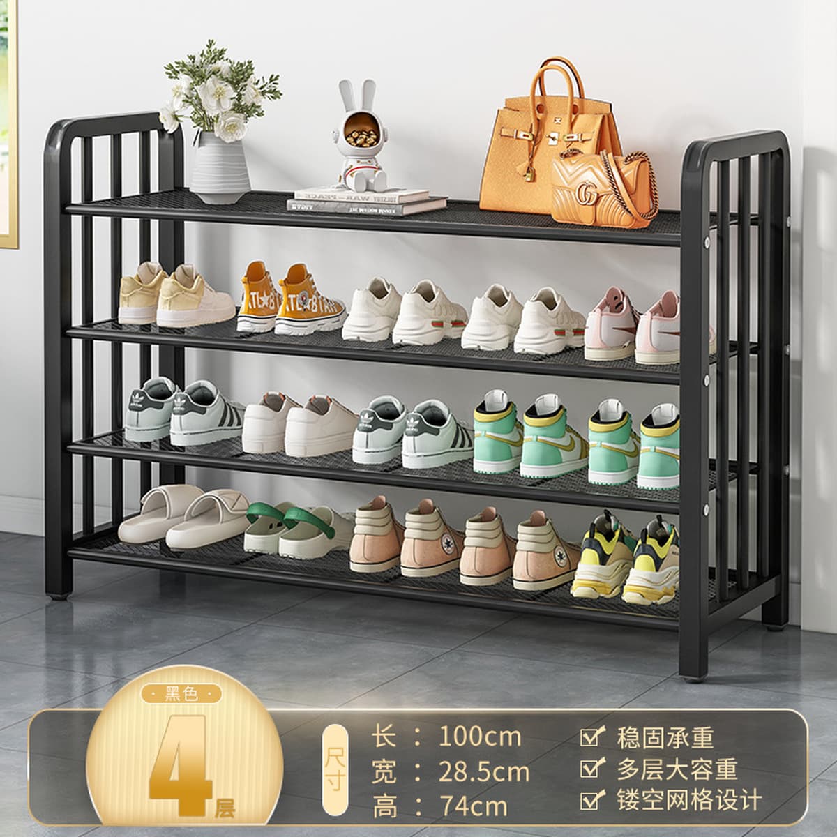 Напольная обувница для прихожей, минимальный заказ — одна штука, многоярусная компактная обувница, пылезащитный простой шкаф...