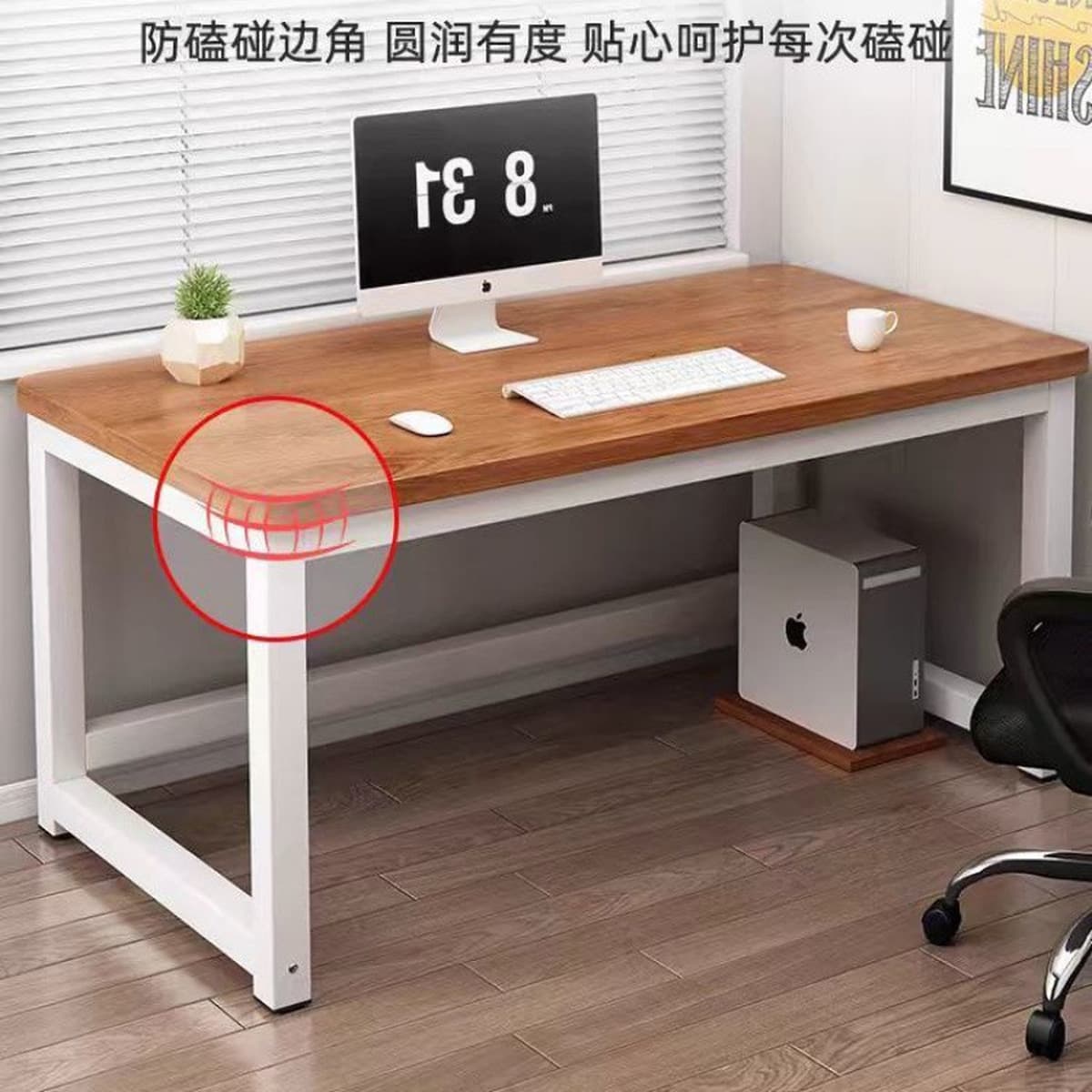 Новый компьютерный стол, утолщенный настольный стол, домашний письменный стол, прямоугольный студенческий простой стол,...