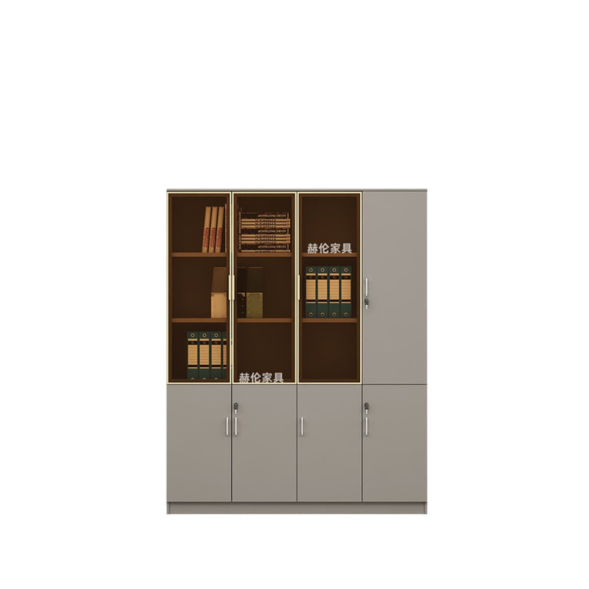 Стеклянный шкаф, картотечный шкаф, деревянный низкий шкаф для хранения данных, простой современный офисный файловый высокий...