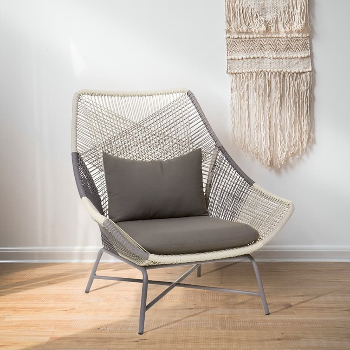 Балконный стул для отдыха на открытом воздухе Терраса сад открытый водонепроницаемый один ротанговый стул простой ротанговый...