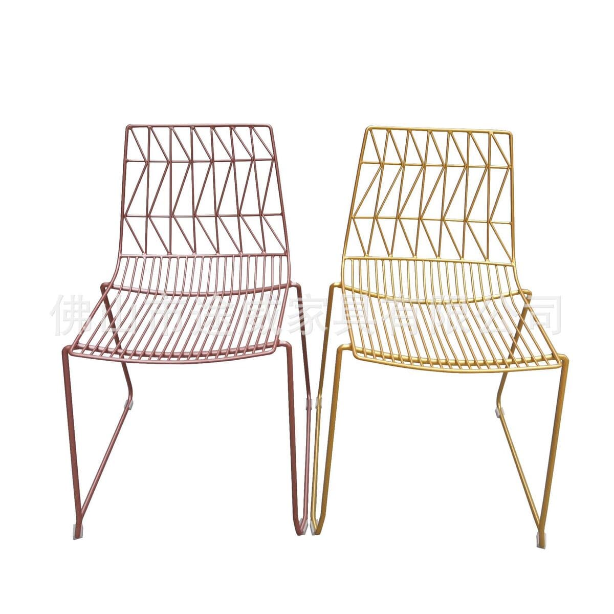 Легкая роскошная мебель для отеля, обеденный стул, интернет-знаменитость, высококачественный металлический стул,...