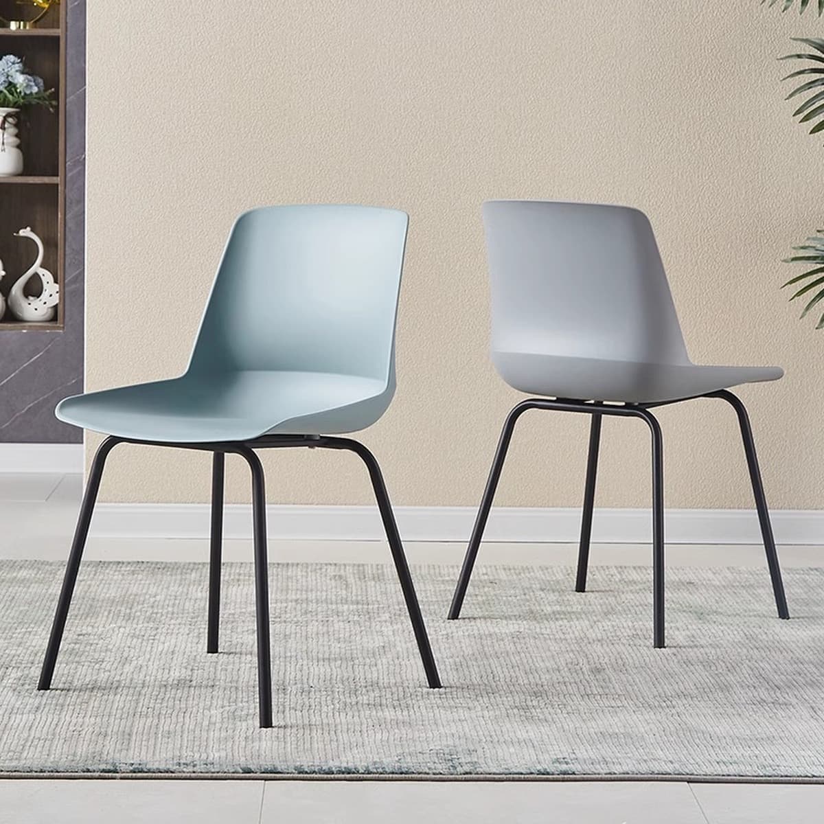 Скандинавский пластиковый обеденный стул утолщенный столовая спинка кресло современной домашней конференции