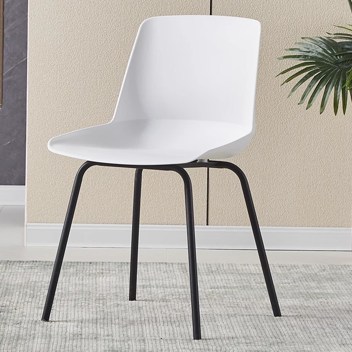 Скандинавский пластиковый обеденный стул утолщенный столовая спинка кресло современной домашней конференции