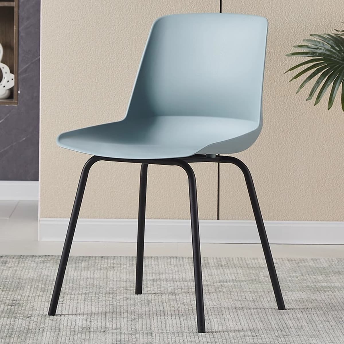 Скандинавский пластиковый обеденный стул утолщенный столовая спинка кресло современной домашней конференции