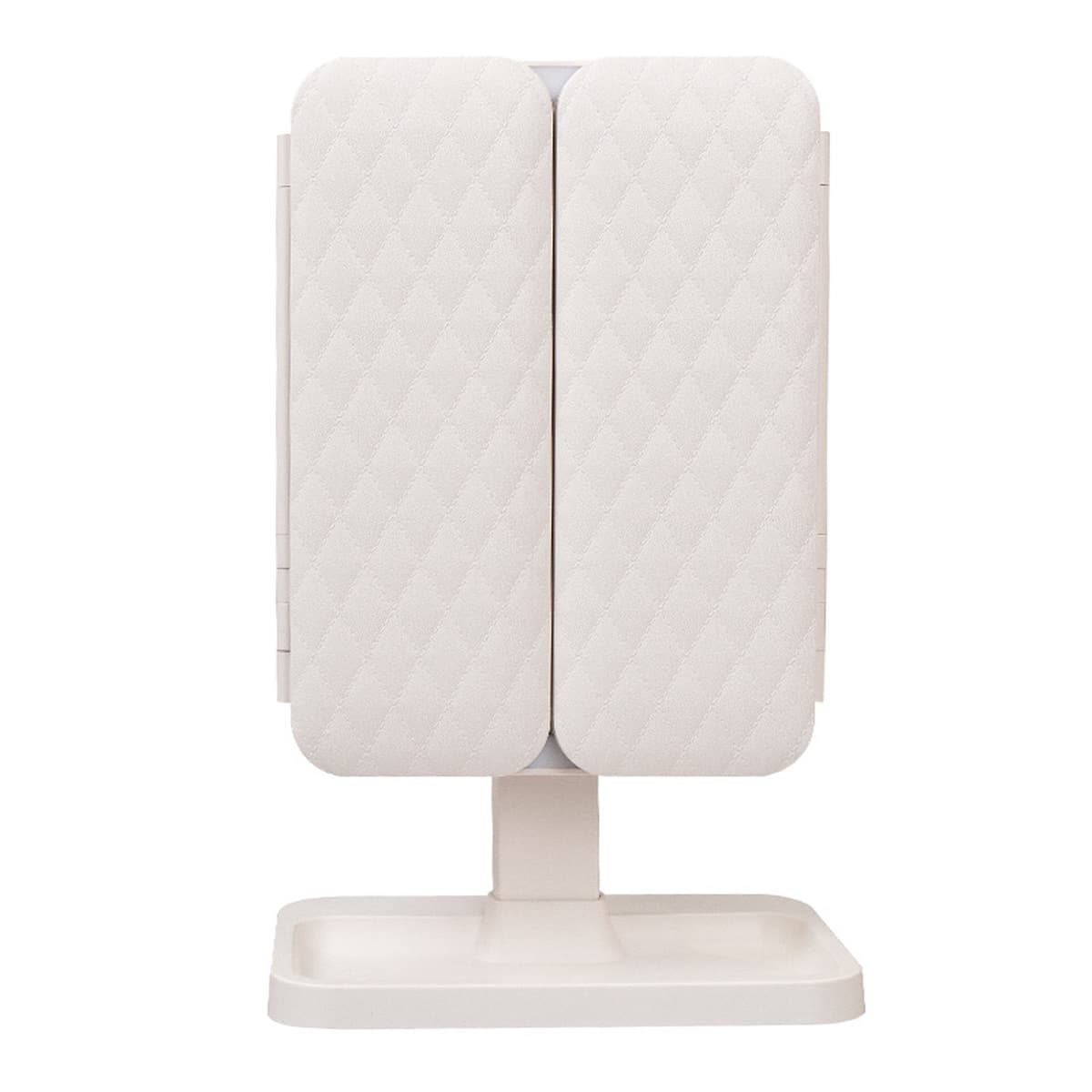 Светодиодное зеркало для макияжа с подсветкой, складной настольный туалетный столик, зеркало в форме ракушки, зеркало для...