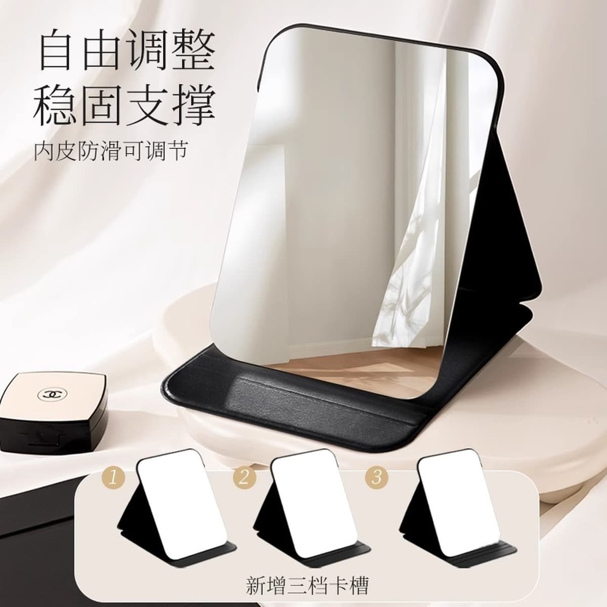 Умное светодиодное зеркало для макияжа с подсветкой, настольное зеркало в стиле инс для туалетного столика в спальне...