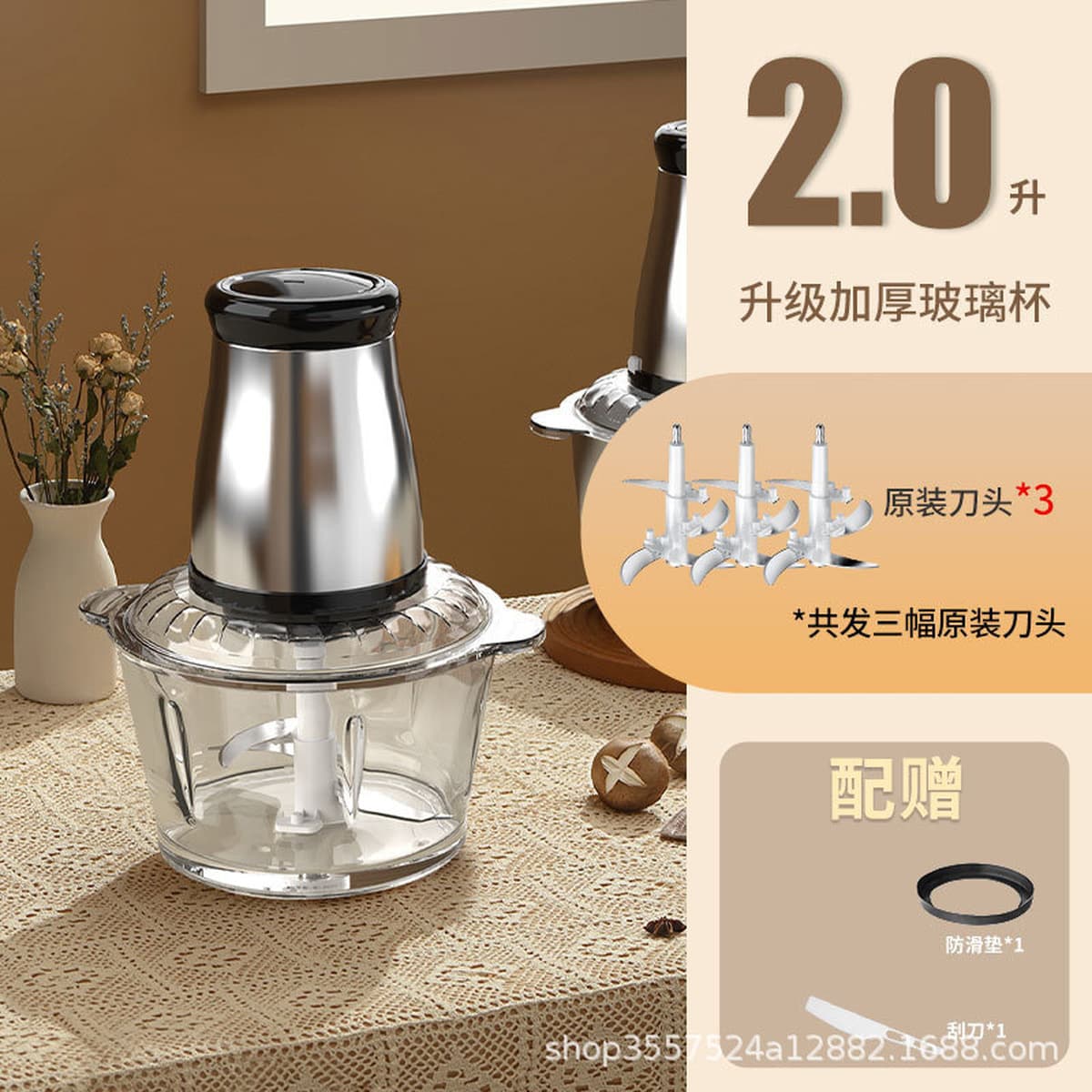 Трансграничная мясорубка из нержавеющей стали небольшой бытовой миксер пельмени с мясной начинкой большой емкости...