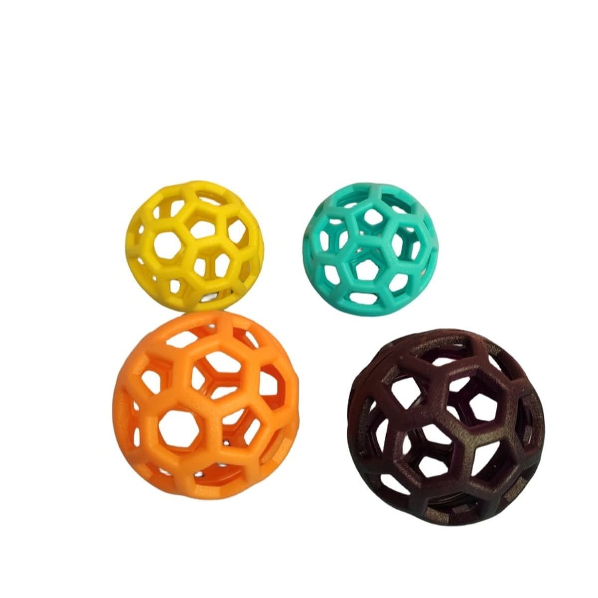 Популярный мяч-игрушка для животных, прочная, устойчивая к жеванию геометрическая игрушка-прорезыватель из TPR для собак и...