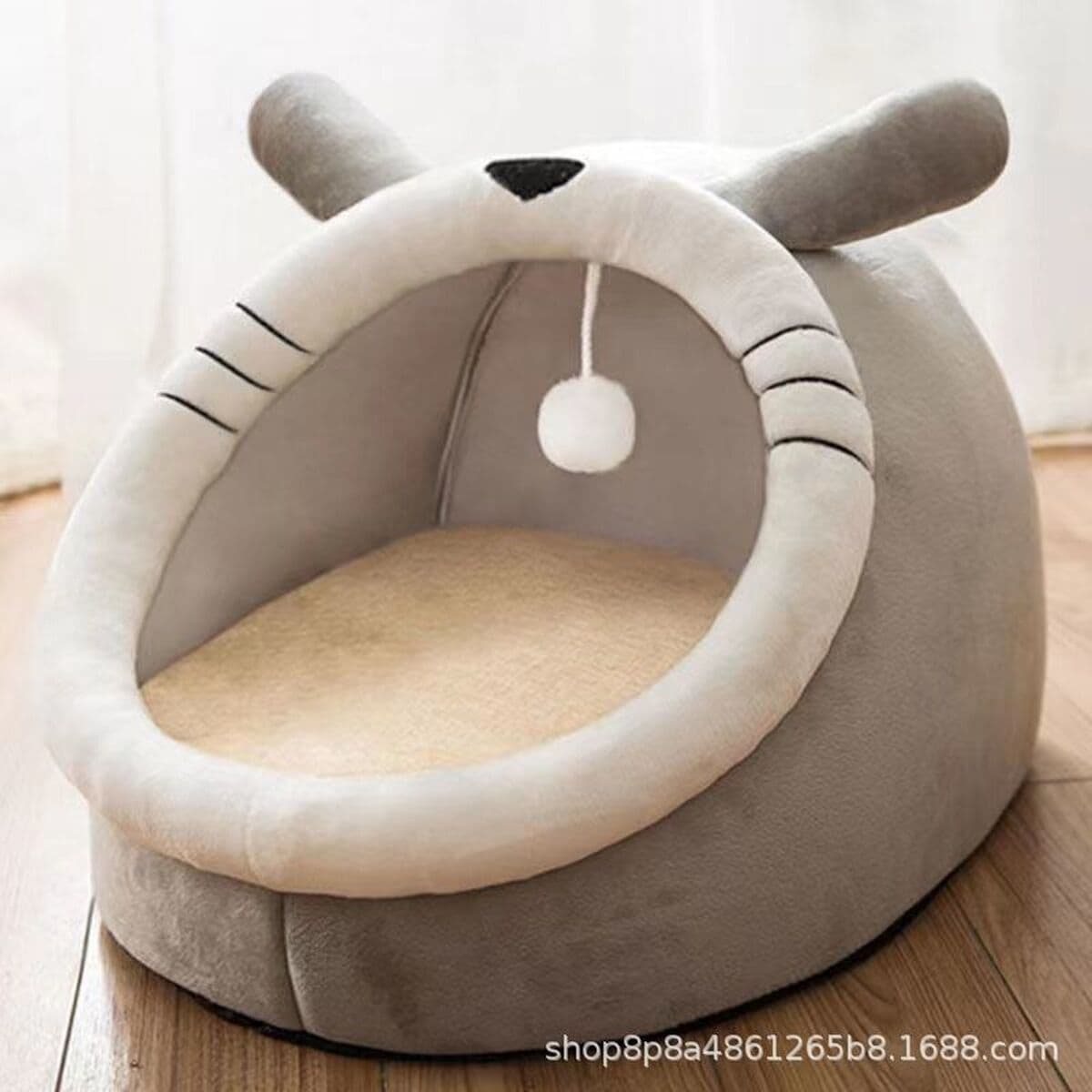 Собачья будка и кошачья будка, удобные, полузакрытые, безопасные, съемные и моющиеся принадлежности для домашних животных...