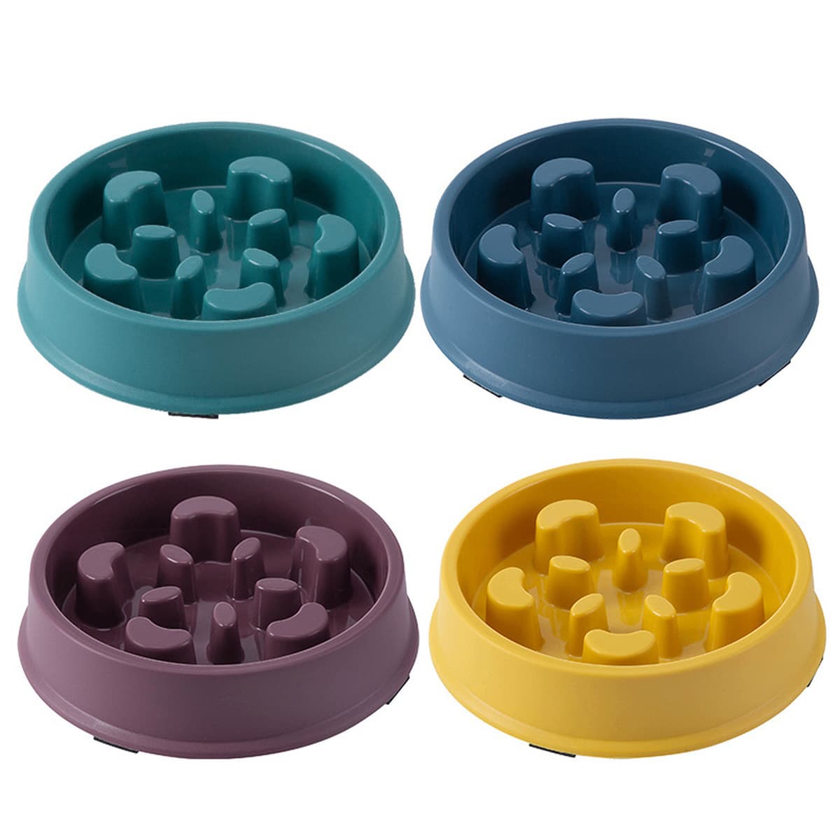 Новые миски для животных цвета макарон, медленная кормушка, антиудушающая, для здоровья, в цветной коробке