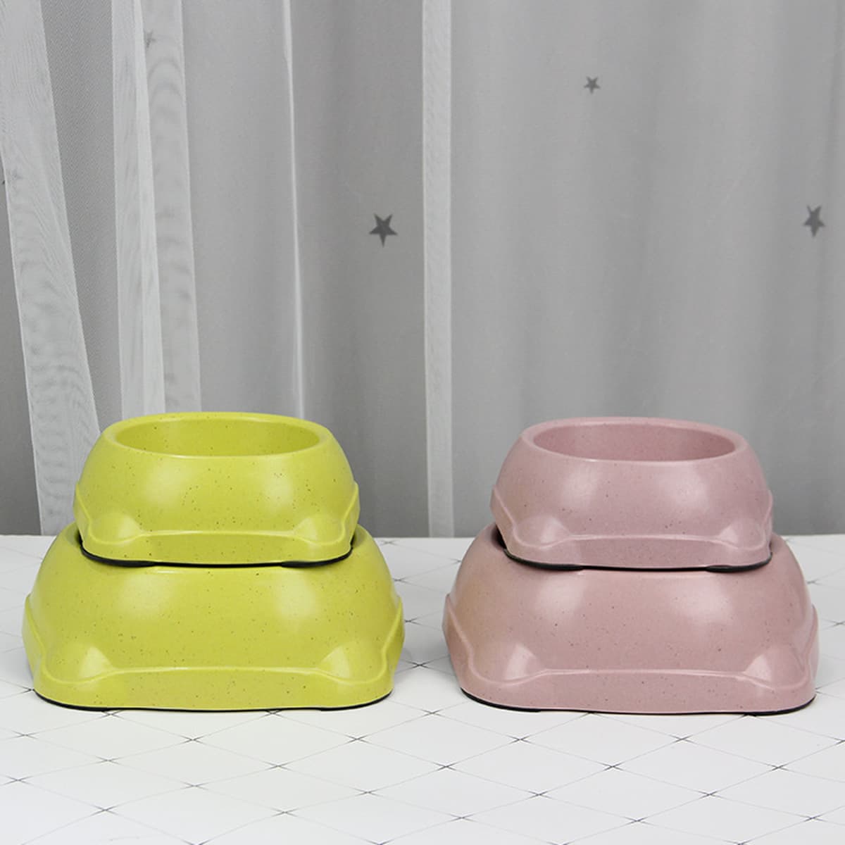 Товары для домашних животных бамбуковое волокно собака миска макарун кошка миска собака миска для воды собака рисовый...