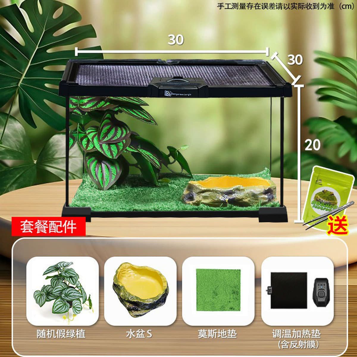 Jar Rainforest стеклянная коробка для кормления домашних животных ящик для лазания ящерица экологическая банка угловая...