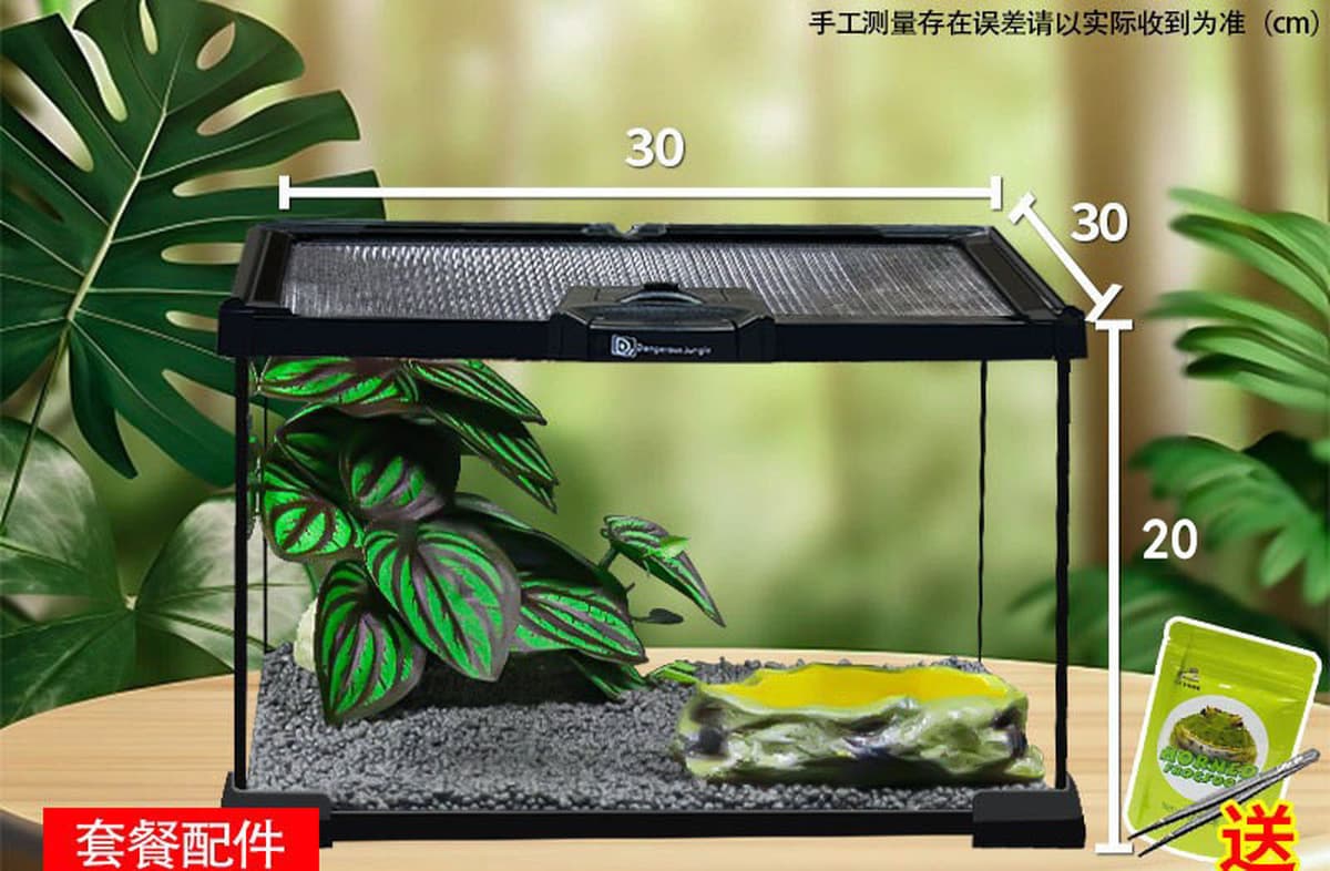 Стеклянный ящик для разведения рептилий, ящик для разведения ящериц, экологический резервуар, рогатая лягушка, ящик для...