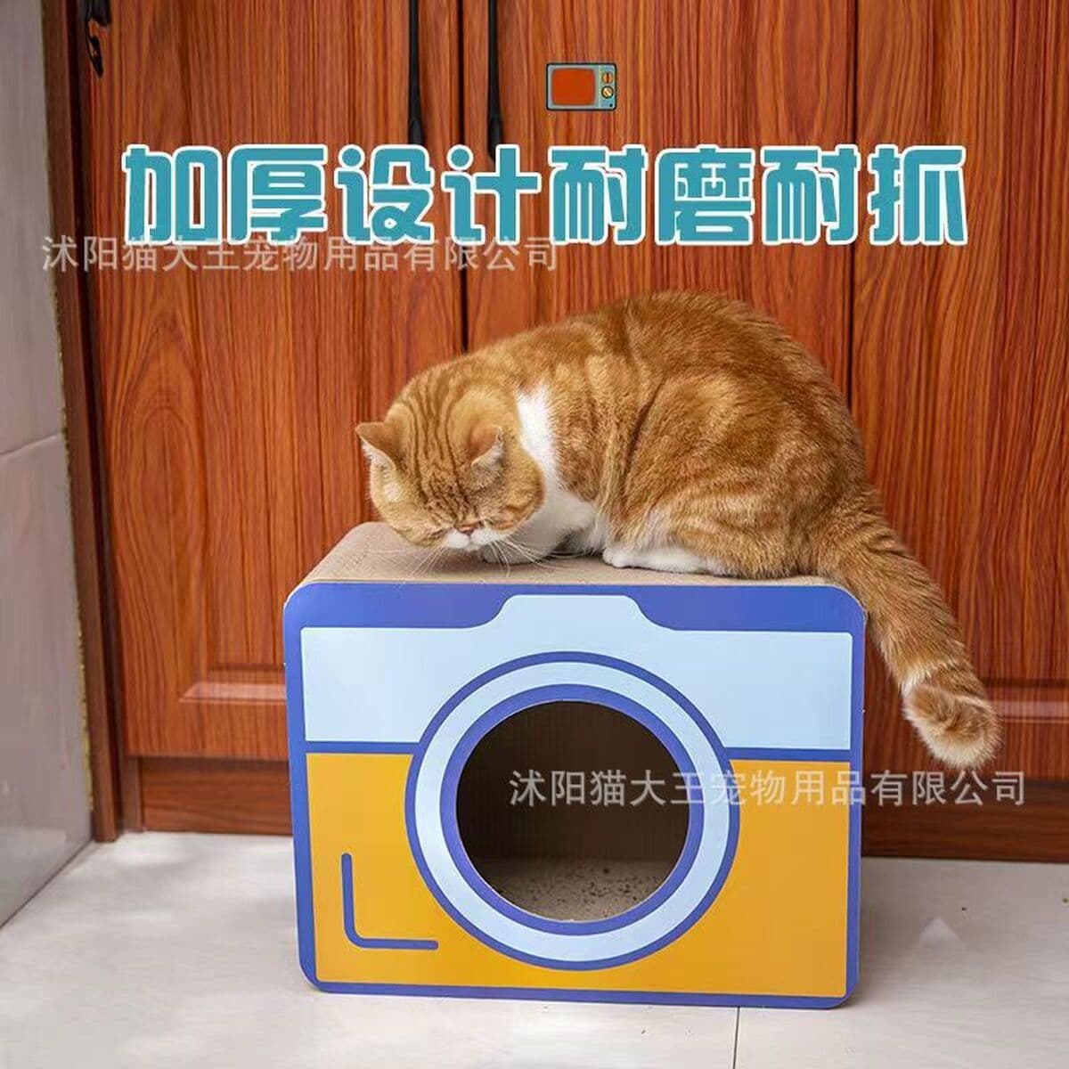 Бесплатная доставка, красочная лежанка-домик для кошек из гофрированного картона, вертикальное кошачье гнездо, устойчивое к...