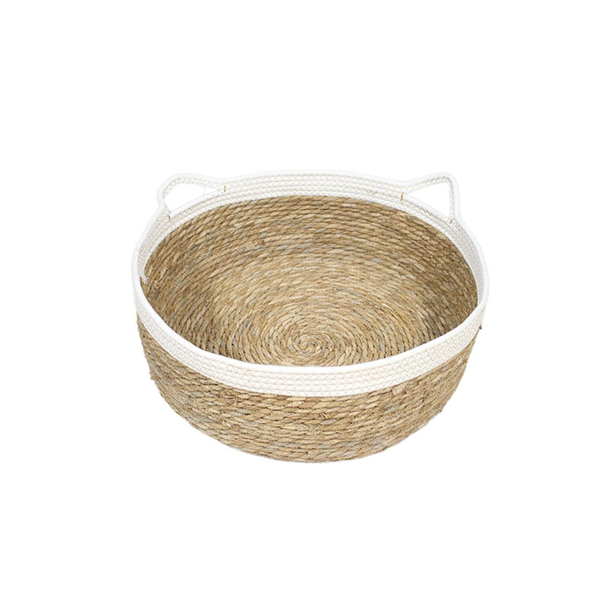 Ротанговое кошачье гнездо Four Seasons Универсальное зимнее теплое хлопковое гнездо Кошачья скретч-доска Собачье гнездо...