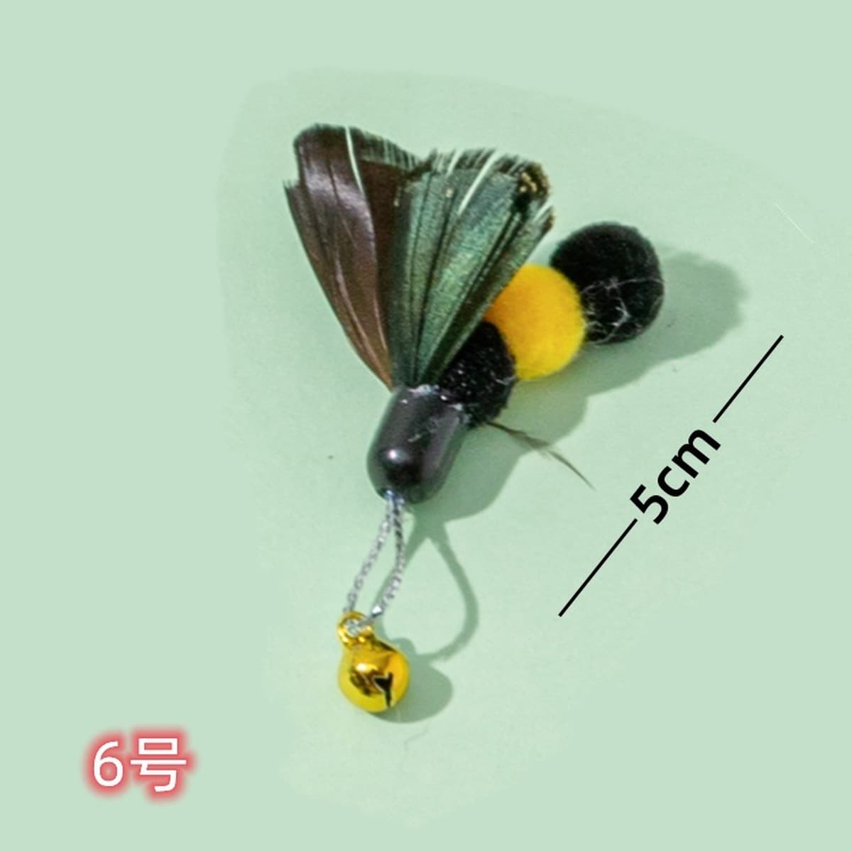 Новая кошачья палка имитация насекомого Замена головы маленькое летающее насекомое кошачья палка зоотовары производители...