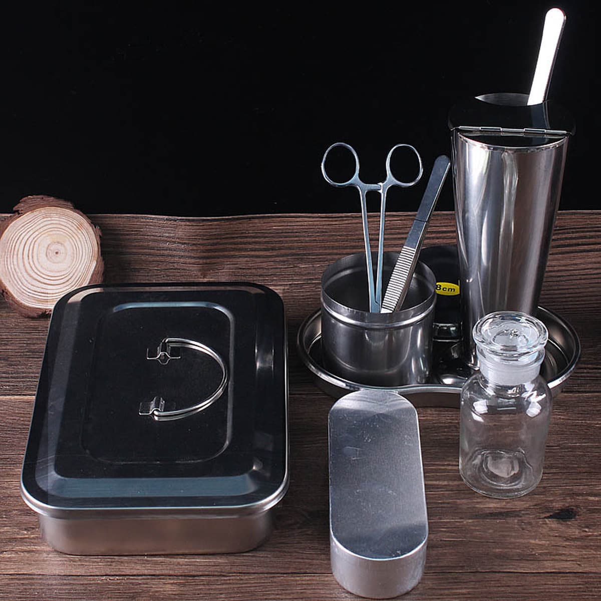 Нержавеющая сталь ржавчина Татуировка дезинфекция коробка Посуда одноразовые пинцеты бочка акупунктурный лоток Hemostat...