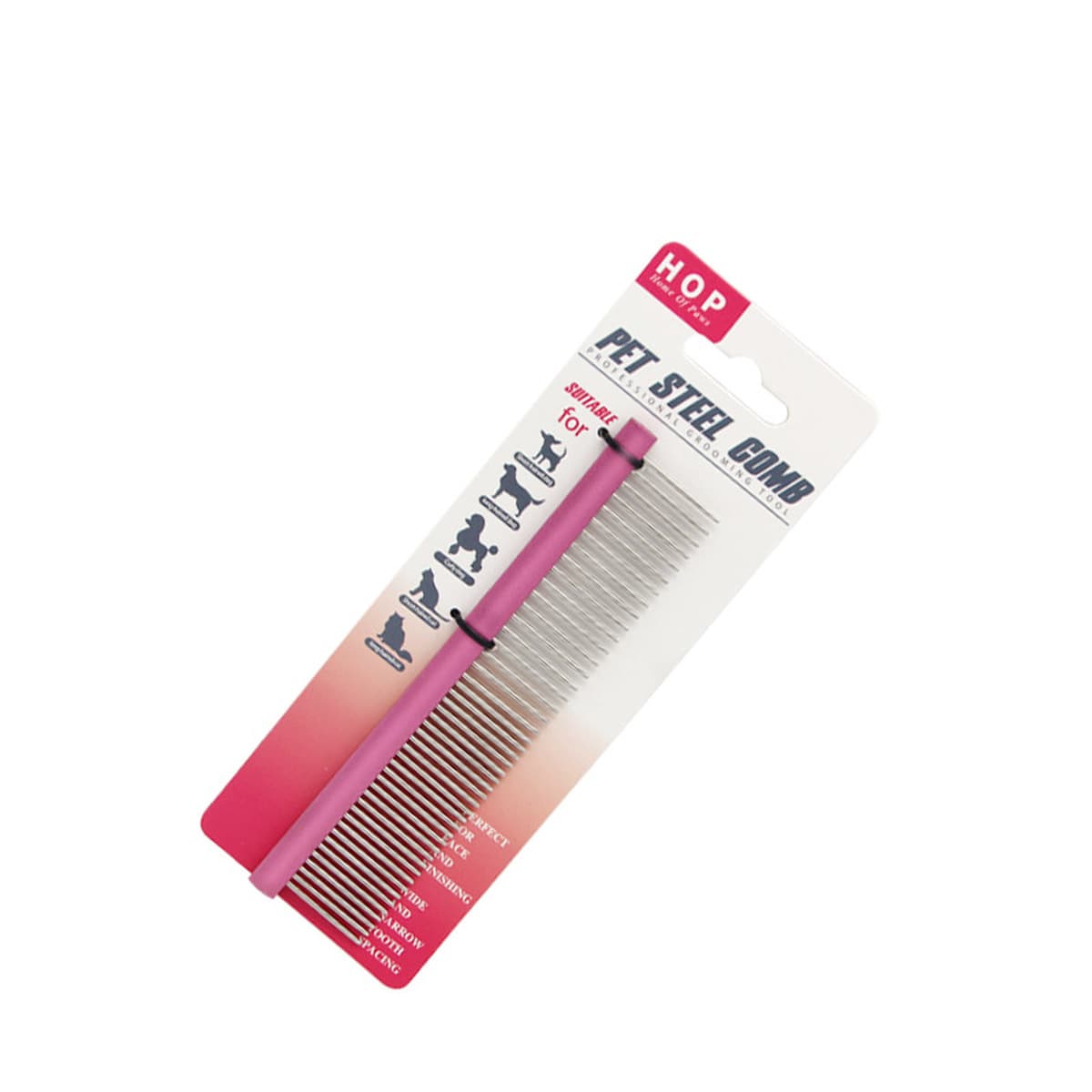 Товары для домашних животных, красочная стальная расческа для домашних животных, расческа для ухода за домашними животными,...