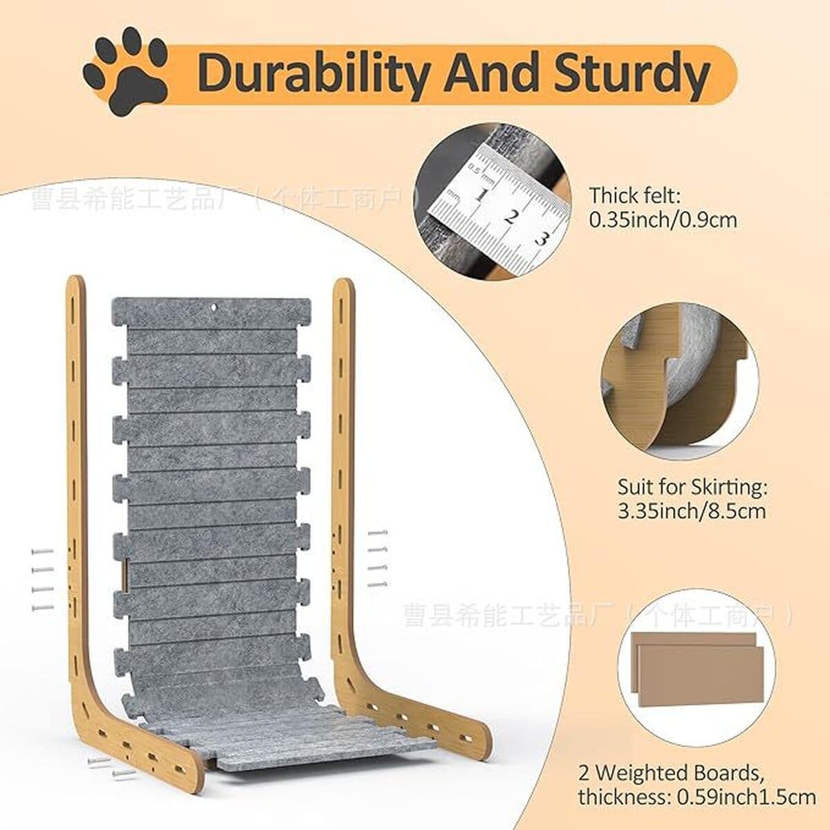 Деревянная доска для кошек, L-образная вертикальная доска для кошек, вертикальная доска для кошек, шлифовальная машина для...