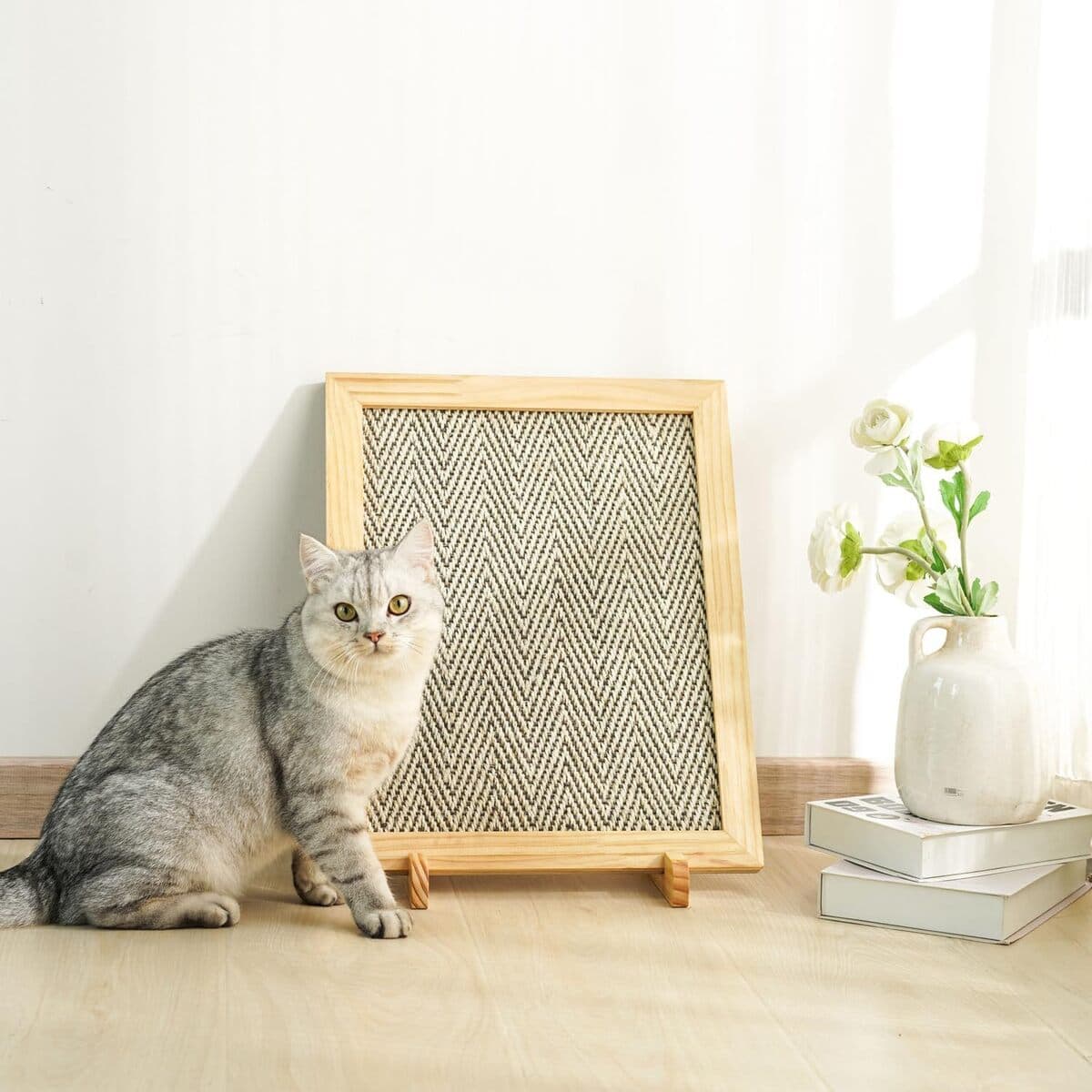 Домашнее животное из цельного дерева кошка скребет рамка кошка царапает доску прямоугольная гостиная Вертикальная Кошка...