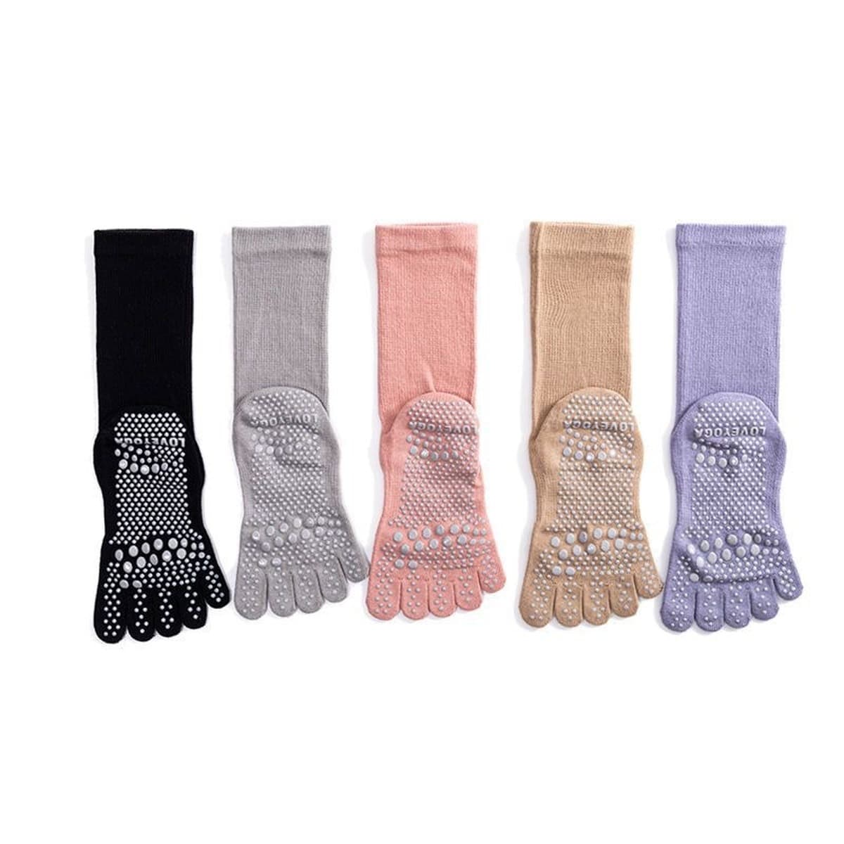 Носки для йоги, Пилатес, спортивные нескользящие носки под давлением в полу, звуконепроницаемые амортизирующие Носки для...