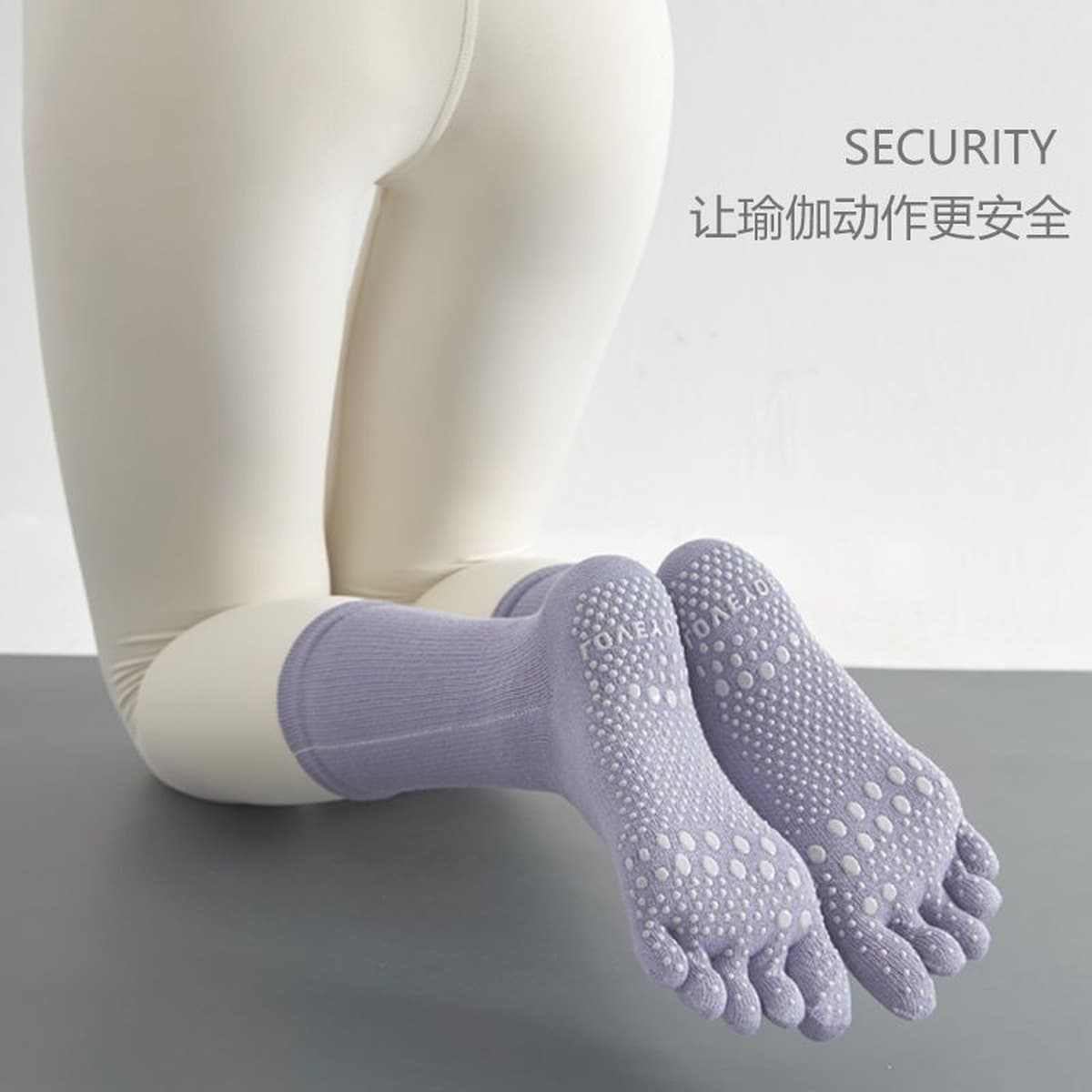 Носки для йоги, Пилатес, спортивные нескользящие носки под давлением в полу, звуконепроницаемые амортизирующие Носки для...