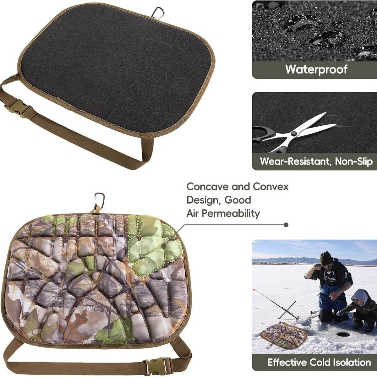 Охотничья подушка, коврик для стадиона, подходит для кемпинга, охоты, рыбалки, кемпинга, подушки для сиденья на открытом...