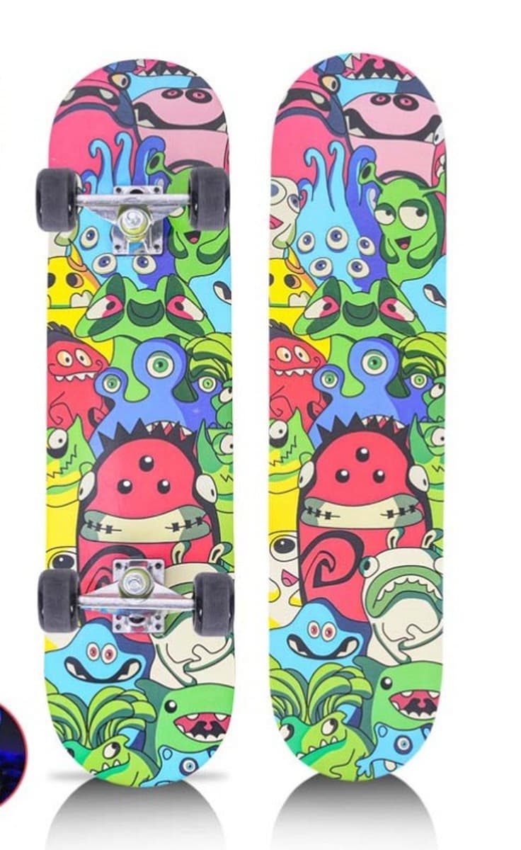 Скейтборд для начинающих, профессиональный, двойной наклон, для детей, подростков, взрослых, мальчиков и девочек,...