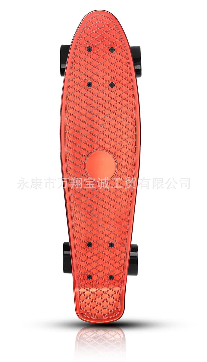 22-дюймовая однотонная пластиковая Рыбная доска для начинающих, Молодежный четырехколесный скутер, Детский скейтборд,...