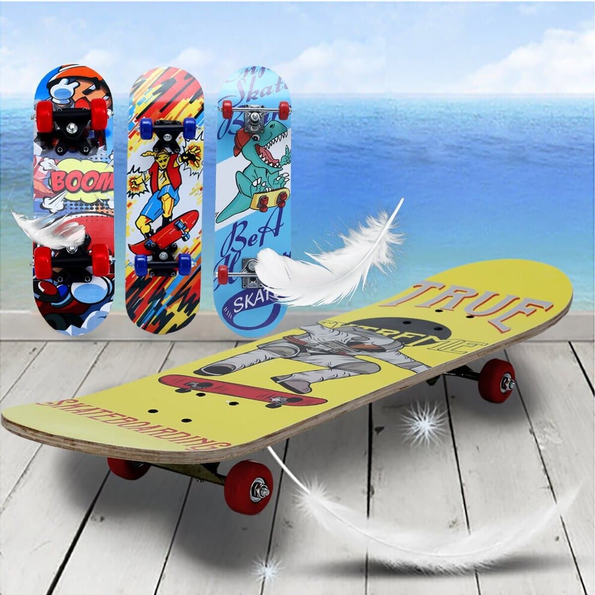 Производитель четырехколесный скейтборд для начинающих мальчиков, девочек, подростков, детей, скейтборд профессиональный...