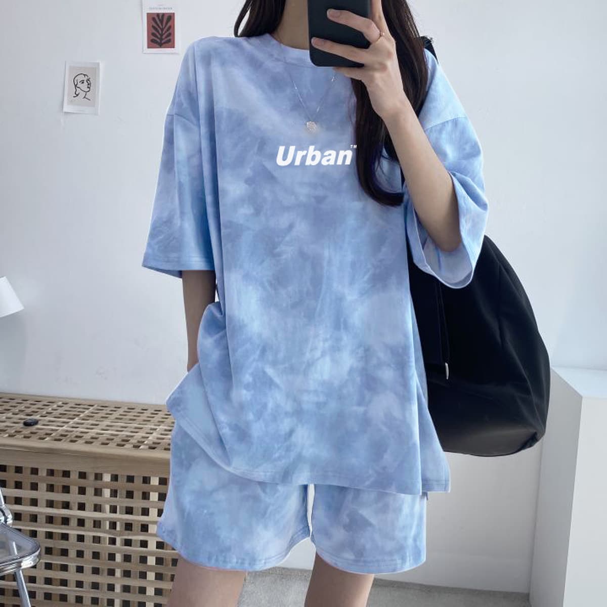 Оптовый костюм женский спортивный летний Свободный Тонкий приятный топ-шорты Повседневная двухкомпонентная Корейская версия...