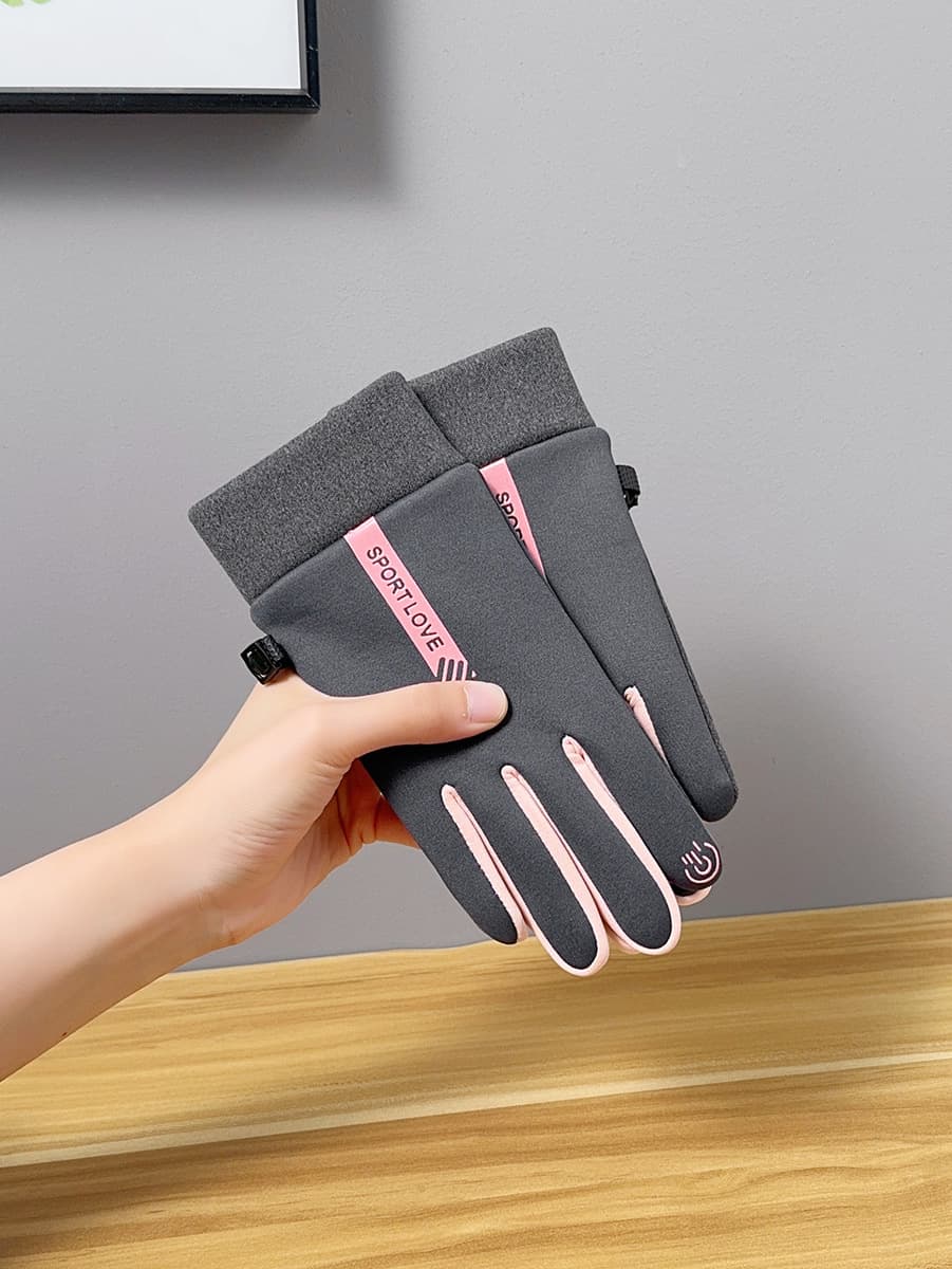 Зимние спортивные теплые перчатки для мужчин и женщин Водонепроницаемая зимняя пара езда на велосипеде ветрозащитный и...