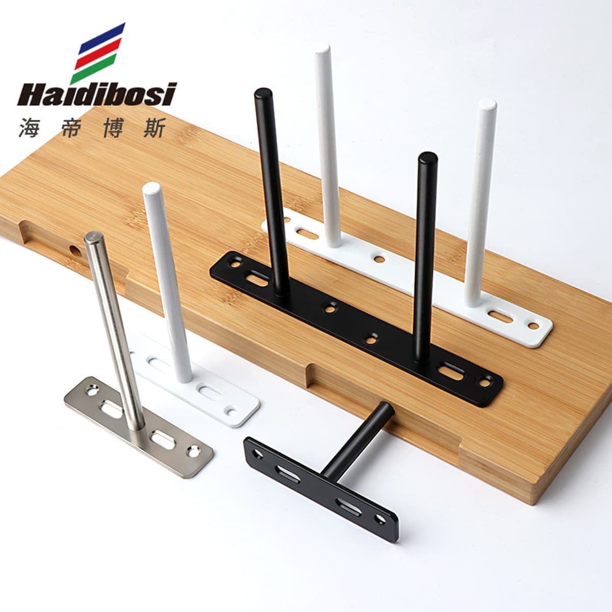 Невидимая настенная Опора Черный скрытый фиксированный кронштейн скрытый 10 см Т-образный скрытый кронштейн перегородки