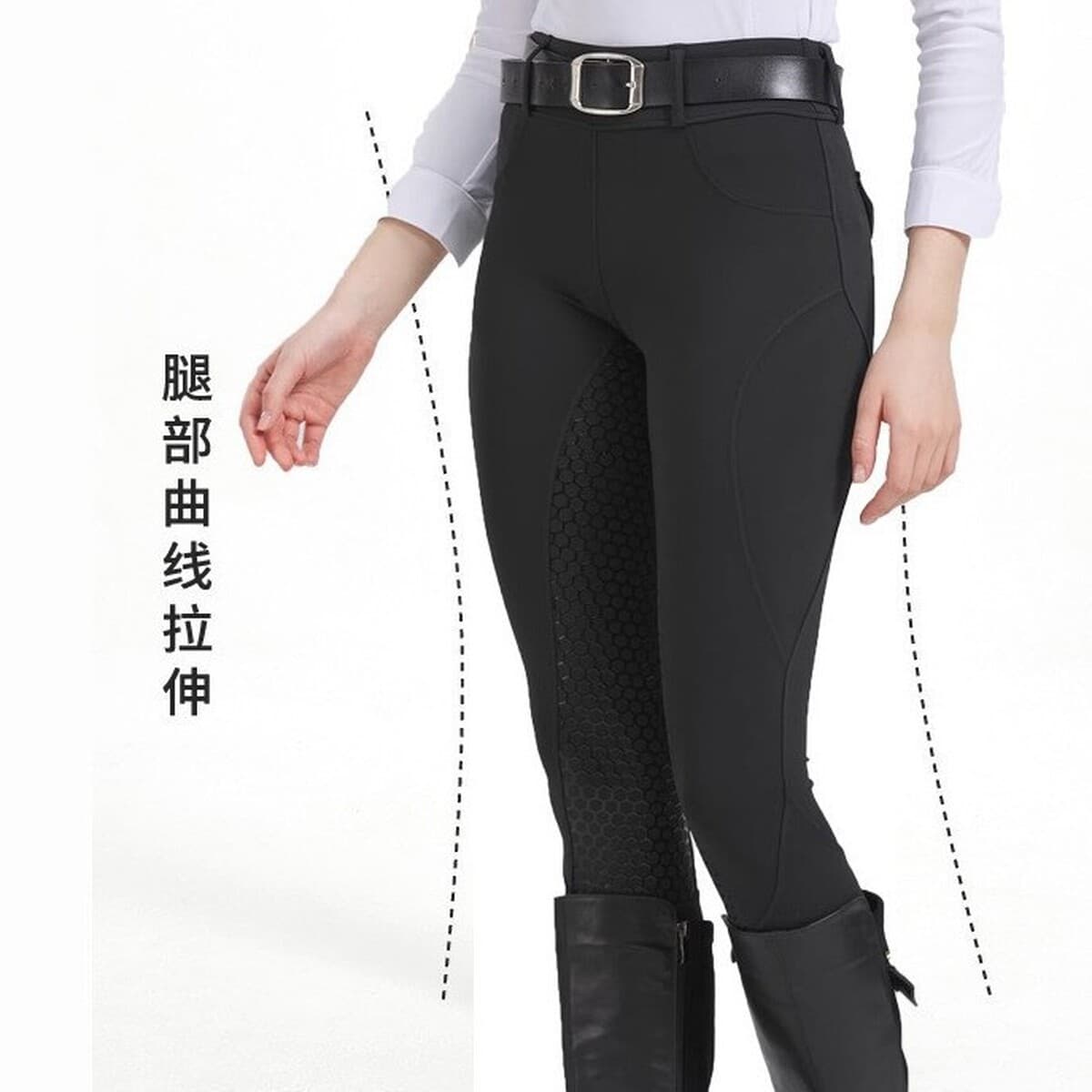 Конные штаны женские высокие талии верхом на лошадях конные штаны конный костюм соревновательный класс противоскользящие и...