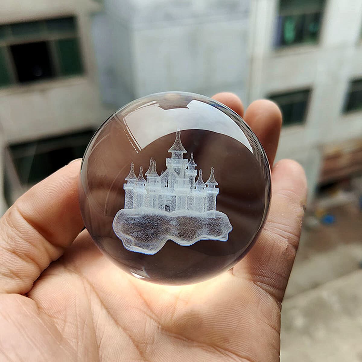 Хрустальный световой шар Футбол Земля Звезда Шар Украшения Домашние поделки Деловой подарок Офисный интерьер Резьба Лунные...