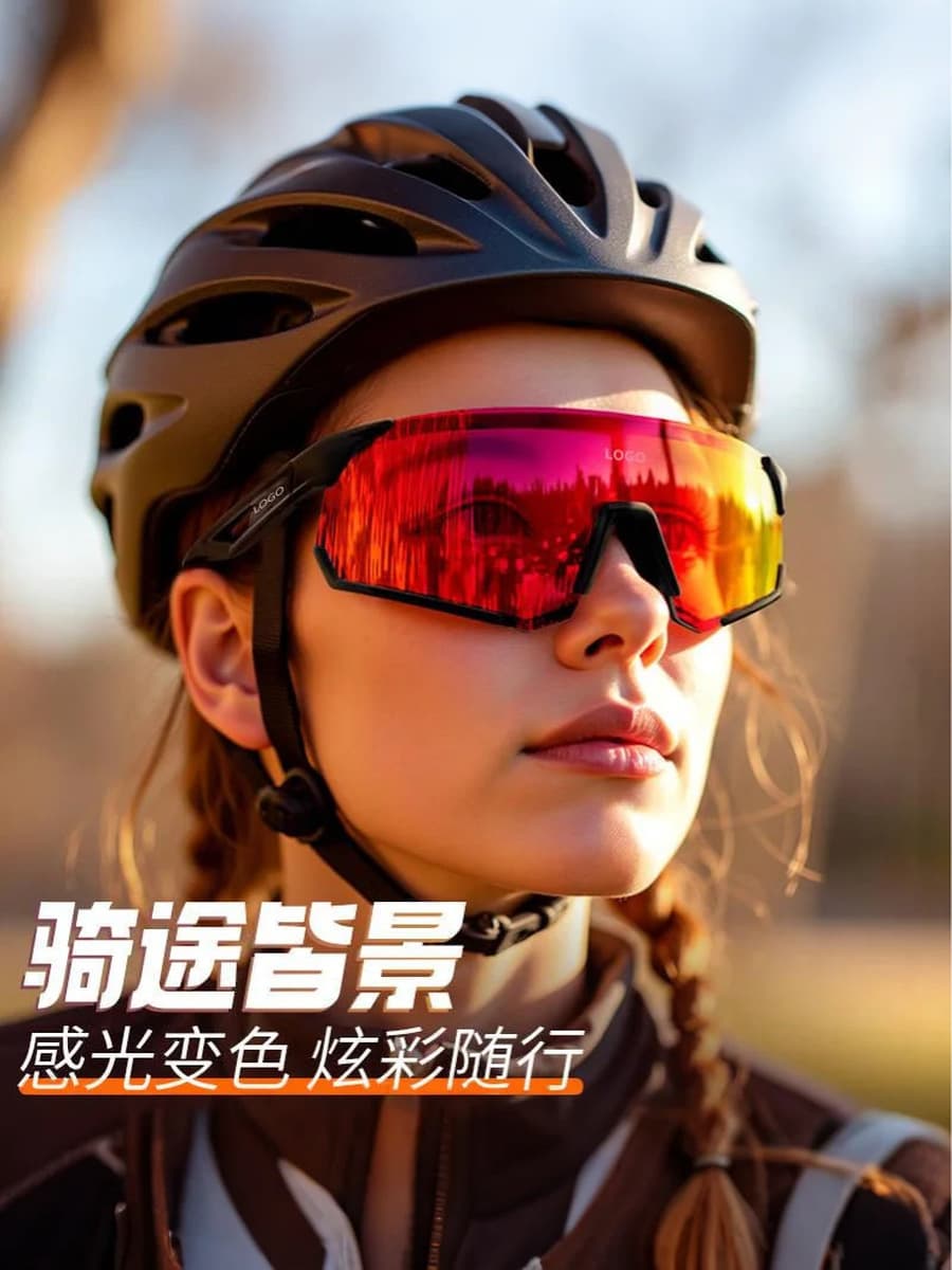 Кросс-бордерные умные очки для велоспорта с изменением цвета, спортивные ветрозащитные очки для альпинизма, велосипедные...