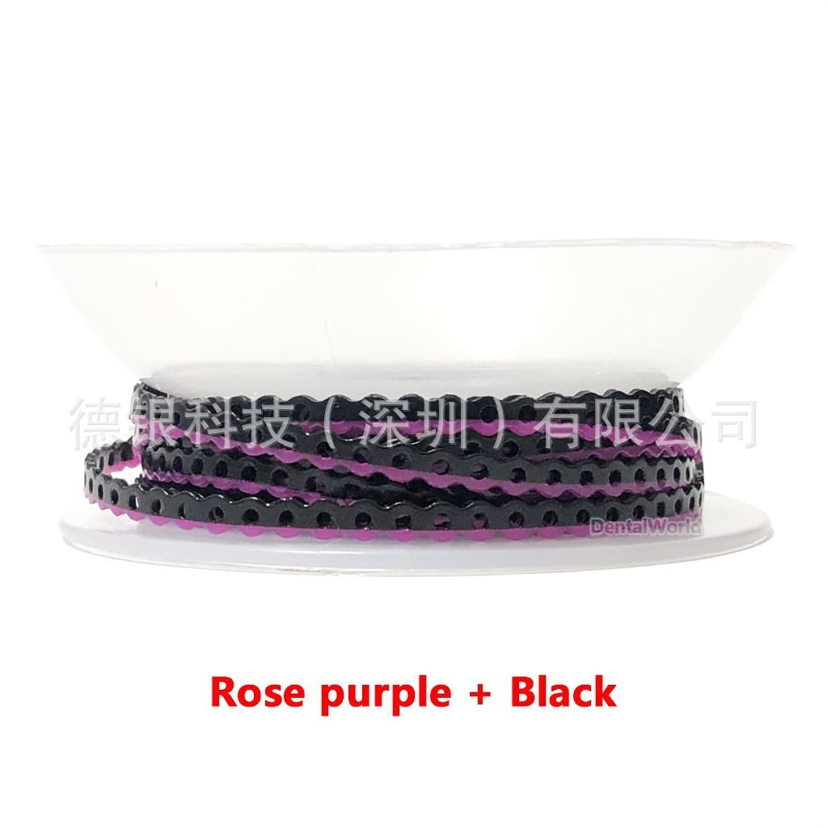 Стоматологическая двухцветная резиновая цепочка, ортодонтическая цепочка, кольцо для коррекции зубов, цепочка для...