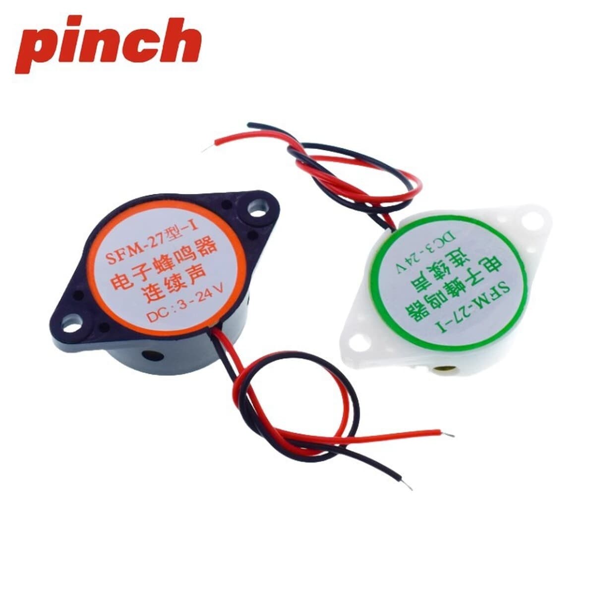 SFM-27 зуммер DC3v/12v/24v высокий децибел сигнализация непрерывный звук прерывикий звук активный звуковой сигнал