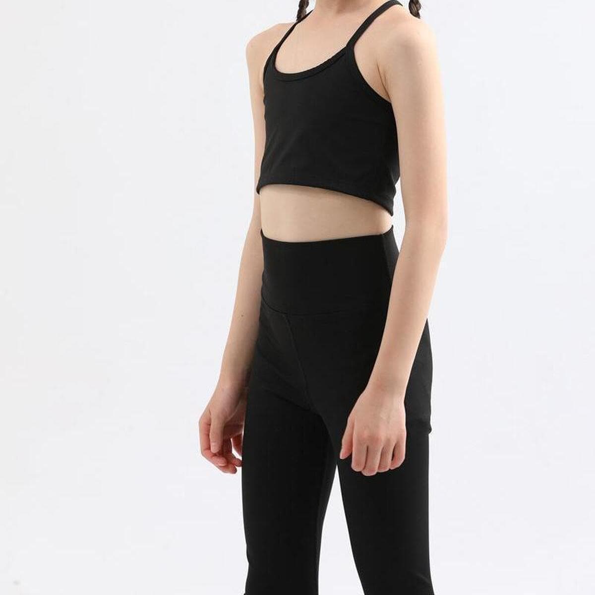 Элитный детский спортивный костюм для йоги и танцев для девочек, быстросохнущий, однотонный, для фитнеса и гимнастики