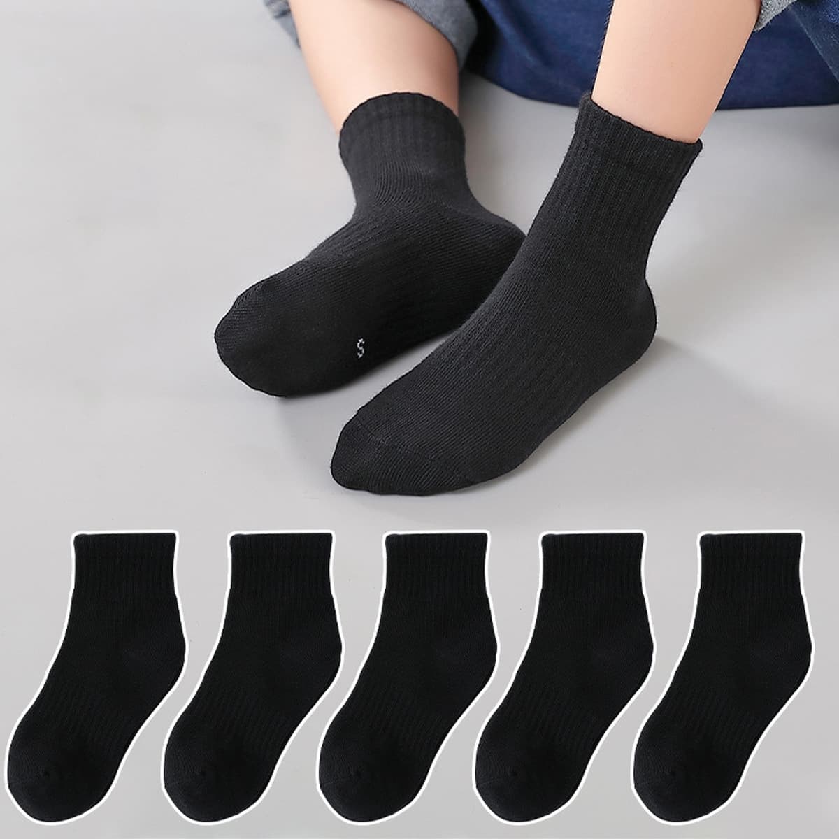 Трансграничные детские носки Летние тонкие средние носки для мальчиков девочек сетка дышащая для учащихся начальной и...